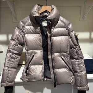 SAM. Women's Metallic Gray Puffer Jacket